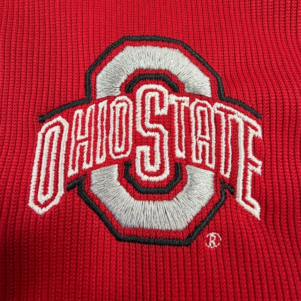Holloway Ohio State Polo Men XXL Red Excellent NCAA Buckeyes Embroidered Logo